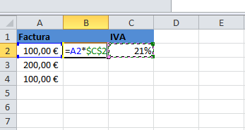Referencia absoluta en Excel, explicación y ejemplo de uso