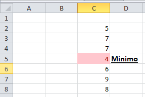 La función MIN de EXCEL es complementaria a la función MAX y nos permite averiguar el valor mínimo de un conjunto de datos. funciones estadísticas.